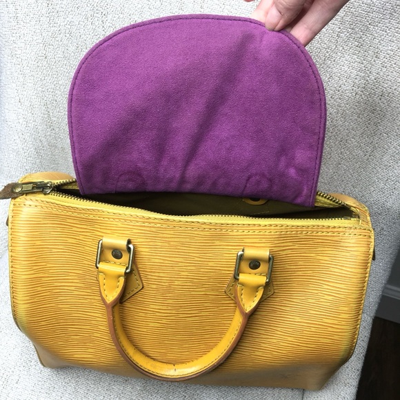 Authentic Louis Vuitton Speedy 25 bag yellow Epi leather - Picture 16 of 16
